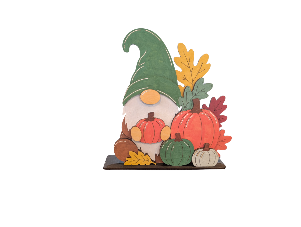 Gnome with Pumpkins