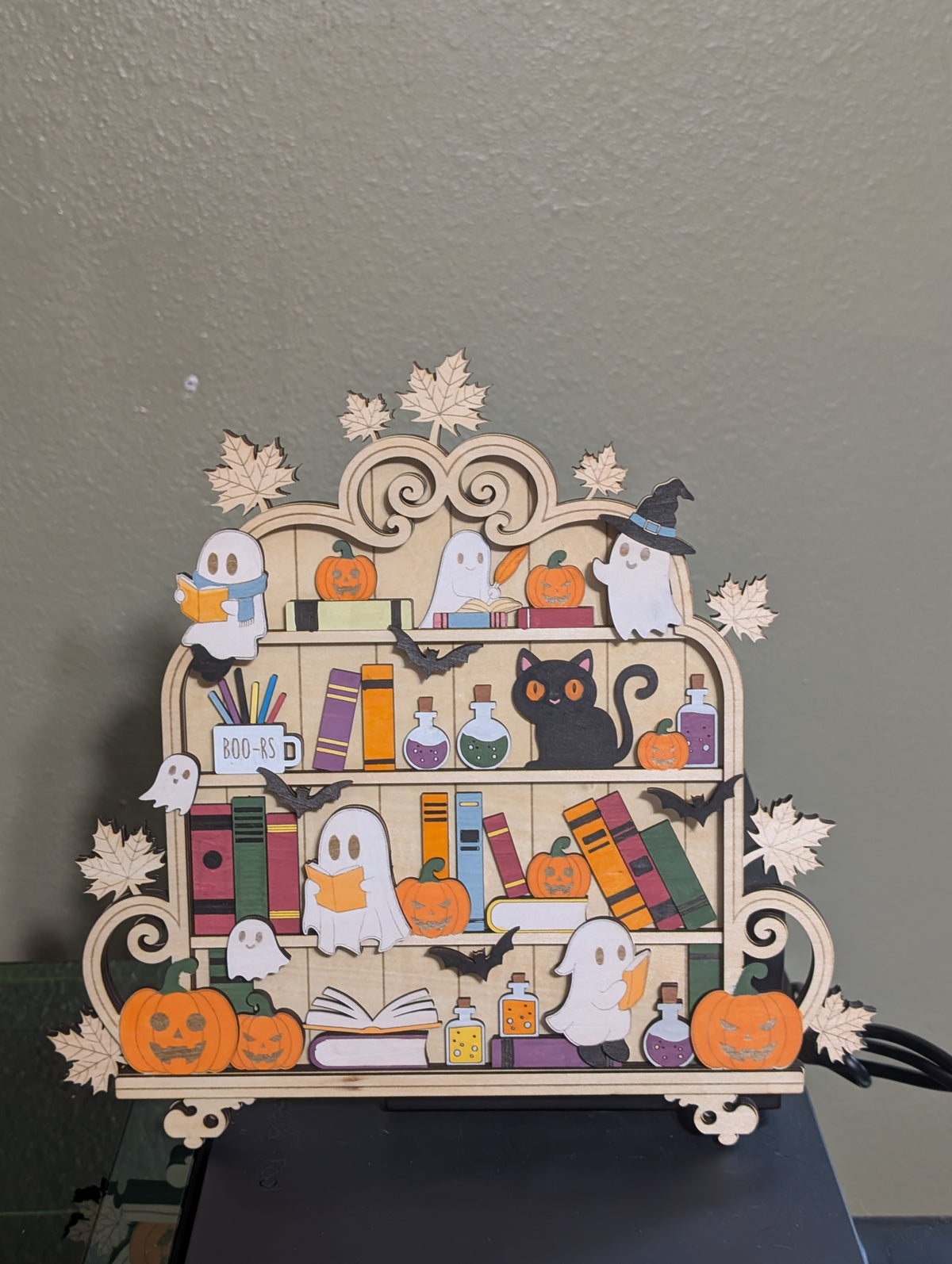 Halloween Bookshelf