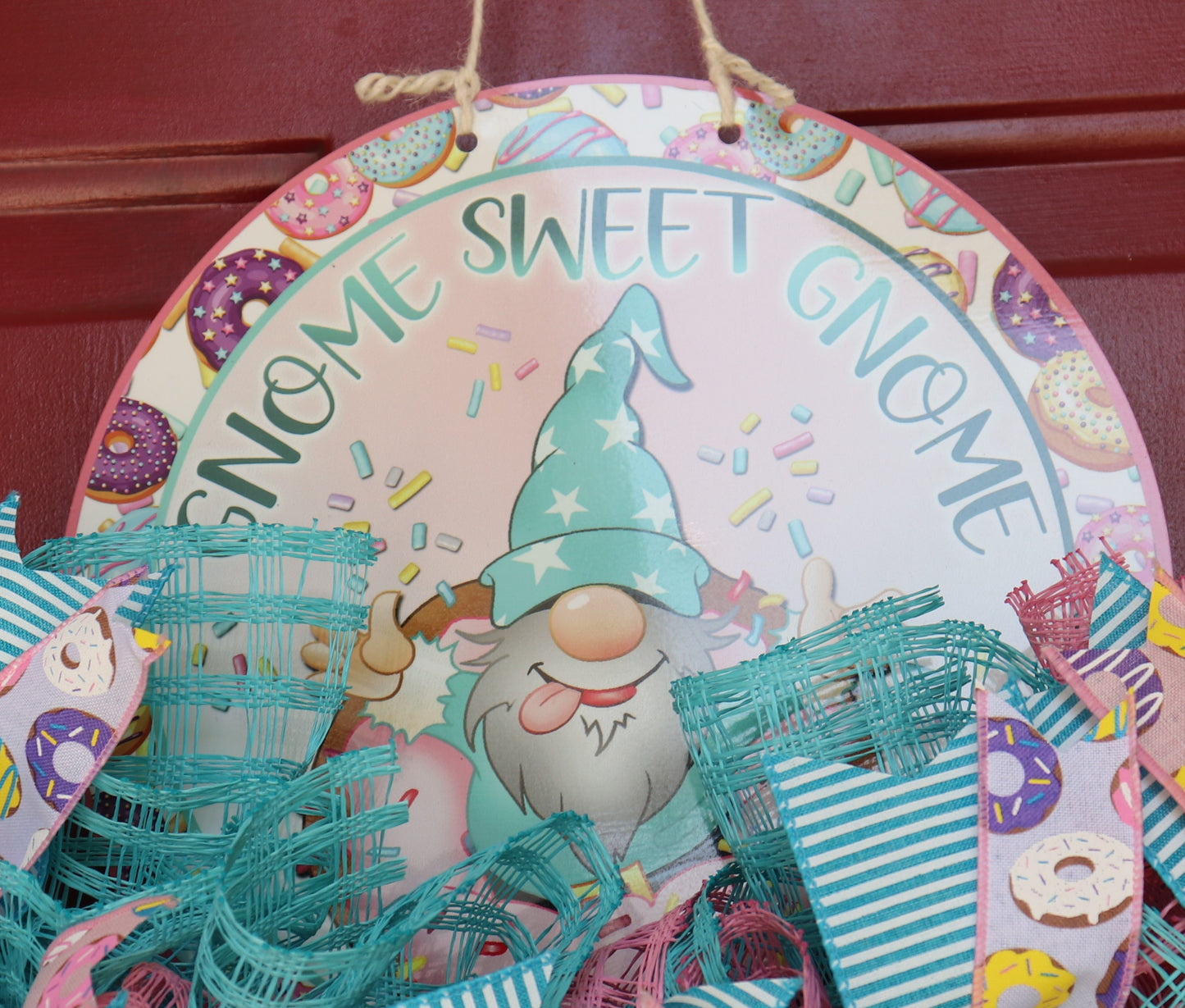 Gnome Sweet Gnome Wreath Rail