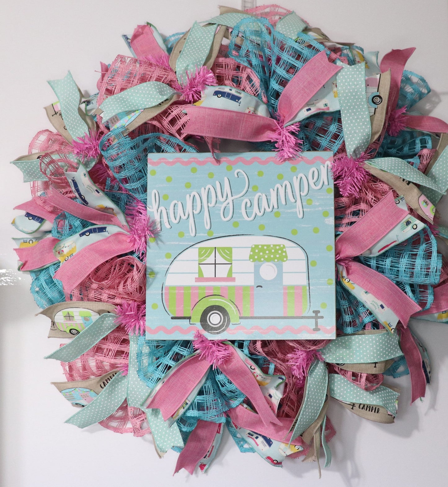 Happy Camper Camping Wreath