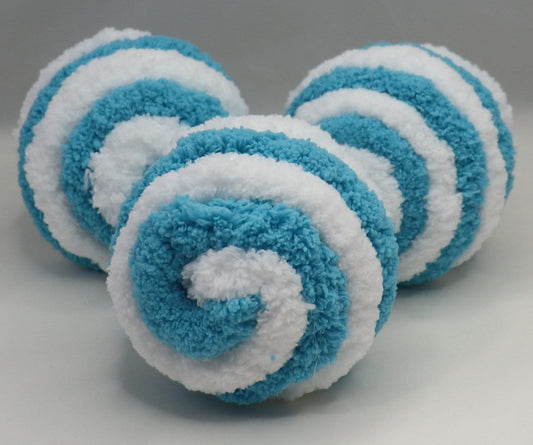 Yarn Balls, Wreath Attachments, Bowl Fillers, Blue and White